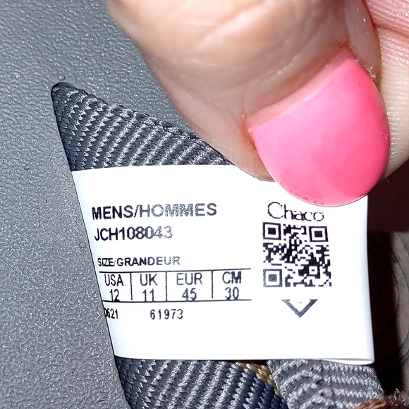 Chaco Men's Chillos Flip flop in Sadie Gray - Picture 6 of 7